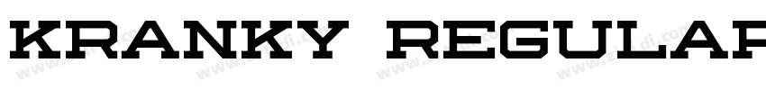 Kranky Regular字体转换
